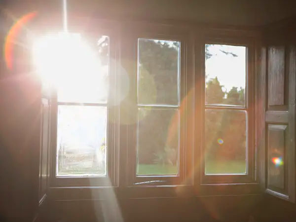 sunshine coming through a window